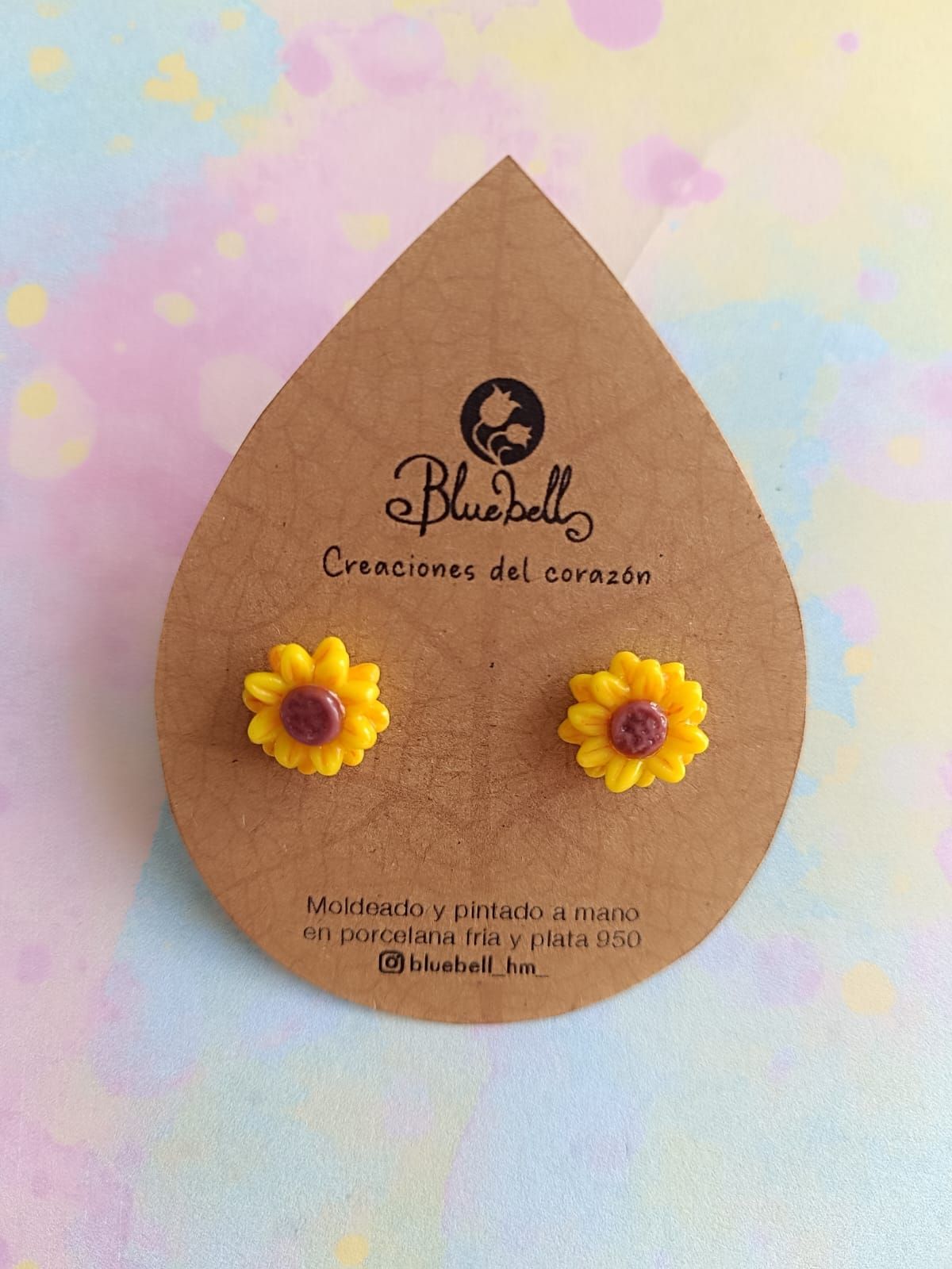 Aros Flores pequeñitas colores